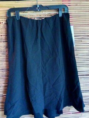 Beautiful 12 Black Dress A-Line Flair Skirt Funeral